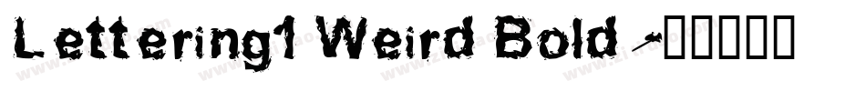 Lettering1 Weird Bold字体转换